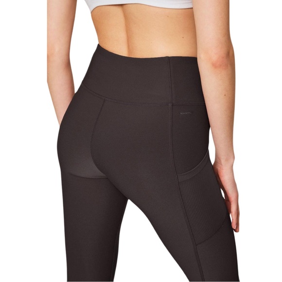 NWT Mondetta High Waisted Black Leggings With Side Pockets, Size Small - Picture 4 of 7